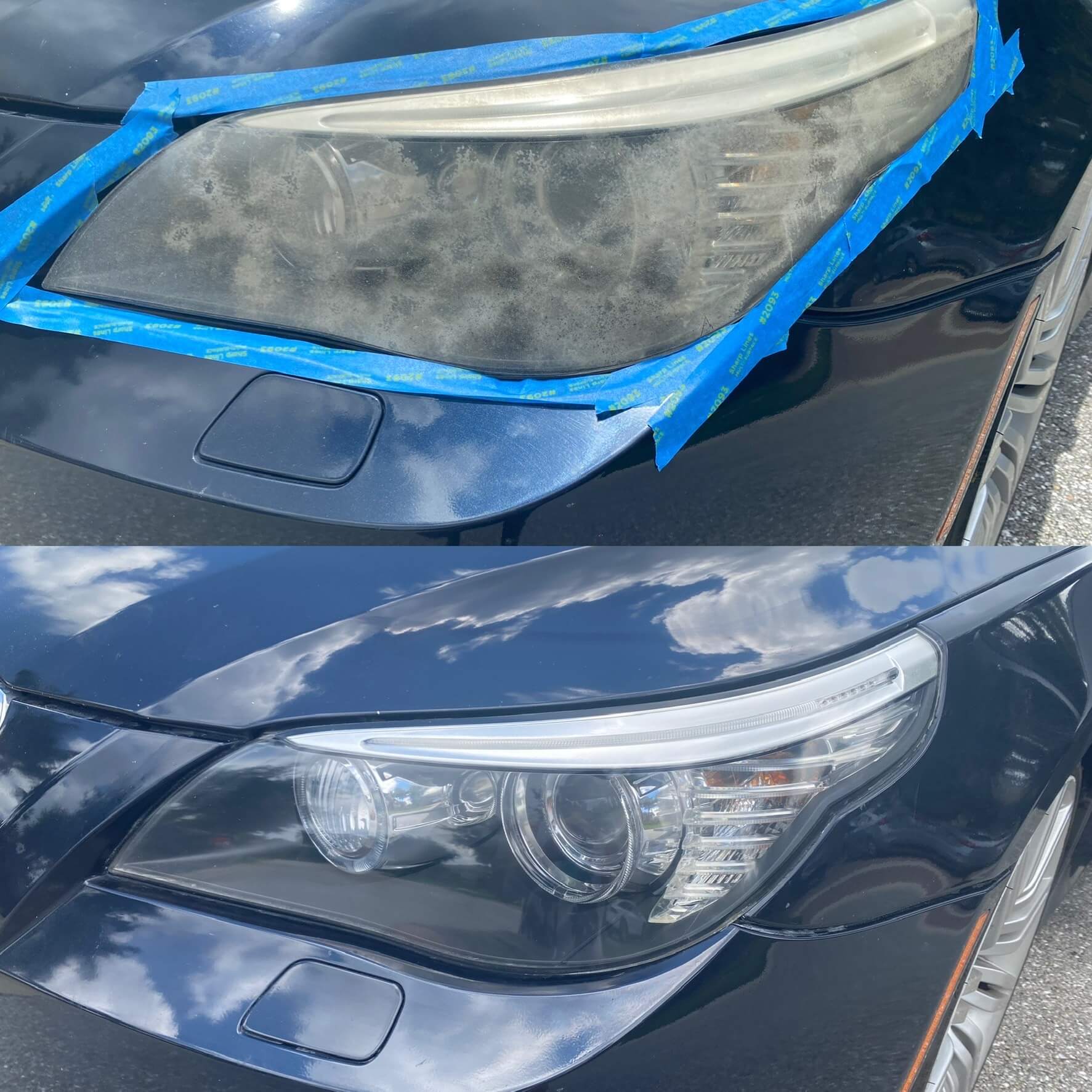 headlight restoration job